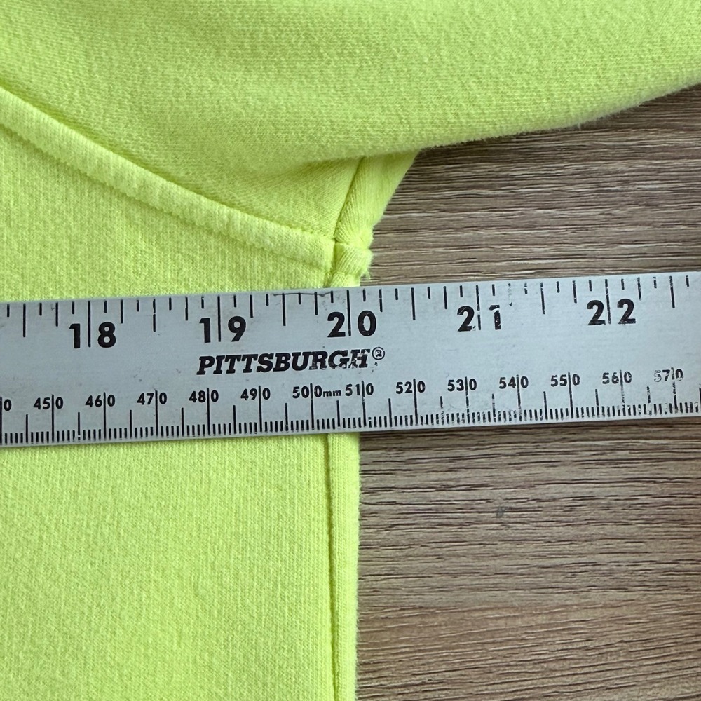 Lululemon Loungeful Cropped Hoodie Womens 6 Electric Lemon Activewear Athleisure - Picture 7 of 9